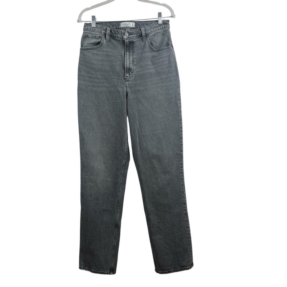 Abercrombie & Fitch Curve Love The 90s Straight Ultra High Rise Jeans 29/8 Long